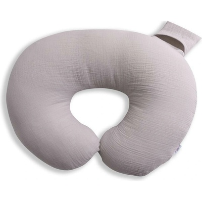 BABYMATEX Mušelínový polohovací vankúš MiniRelax Svetlosivý