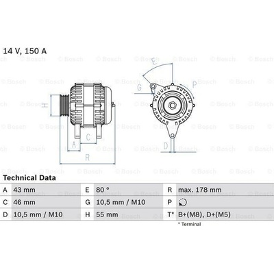 Alternátor BOSCH 0 986 041 930