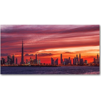 Moderný foto obraz na stenu Západ slnka Dubaj 100x50 cm