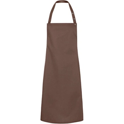 Karlowsky Gastro zástěra s laclem KY072 Light-Brown 75x95cm