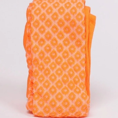 Детски памучен чорапогащник в оранжев цвят