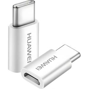 Huawei Оригинален MicroUSB на USB - C Адаптер - Бял KP31225