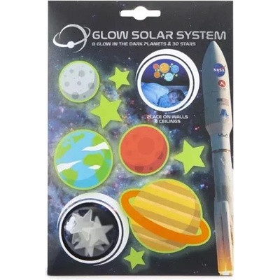 RMS Светещо в тъмното стенни материали на Слънчевата система (82-0044-a)
