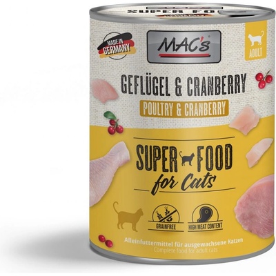 MAC's Cat hydina a brusnica 400 g