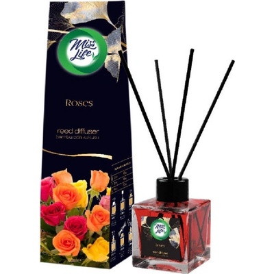Miss Life Bamboo stick osviežovač 100 ml Rose