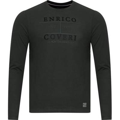Enrico Coveri tričko s dlhým rukávom kaki