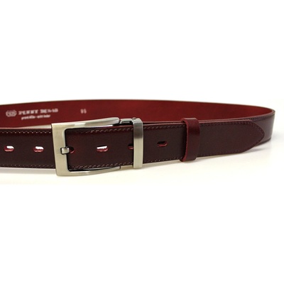 Penny Belts kožený opasek 35-020-22-95 bordó