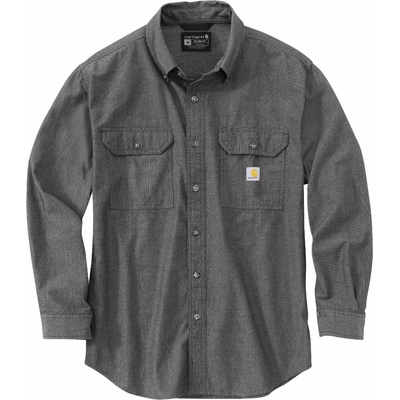 Carhartt košile s dlouhým rukávem Loose Fit Midweight Chambray šedá