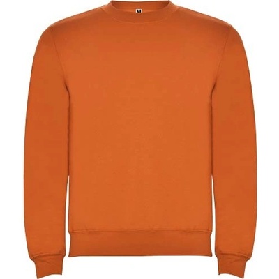 Clasica detský sveter s výstrihom crewneck oranžová