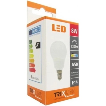 Trixline žárovka LED 8W E14/230V teplá bílá