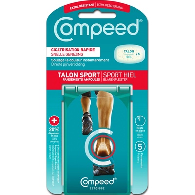Compeed náplast na puchýře sportovní pata 5 ks