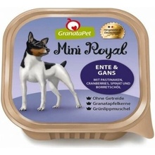 GranataPet Mini Royal Adult Dog kachní a husí a pastinák brusinky špenát a borákový olej 150 g