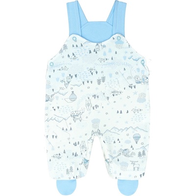 Baby Service Bavlněné polodupačky lacláčky Městečko Modré