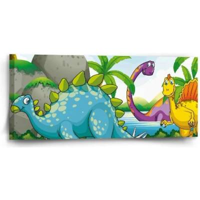 Sablio Obraz Dinosauři 3 - 110x50 cm