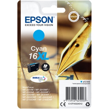 Epson Глава за Epson WorkForce WF-2500 Series - Ink - /16XL/ / C13T16324012 - Cyan - XL - PN C13T16324012 (C13T16324012)
