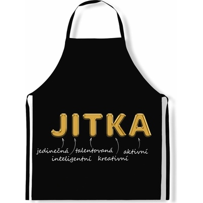 Impar Zástěra Ženská jména Gold Jitka