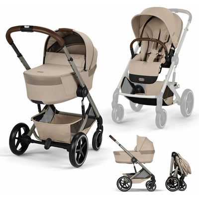 Cybex Balios S Lux incl. Foldable Cot Gold 2026 Almond Beige 2026