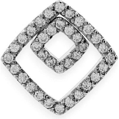 MPM Dámský ocelový nerezový přívěsek Lavette se zirkony stříbrné SPD.6331