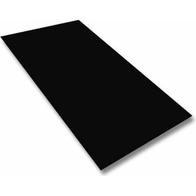 Tabule plechu 2000x1000x0.6mm Al hliníkový lakovaný RAL 9005 černá s folií