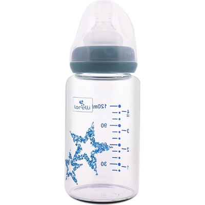 Lorelli СТЪКЛЕНО ШИШЕ anti colic 120 МЛ moonlight blue (3800166107318)