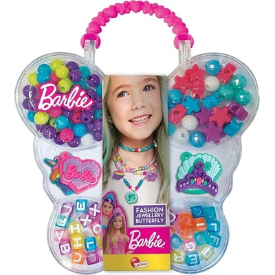 Lisciani Творчески комплект, Lisciani, Barbie, Направи си сам бижута в куфарче
