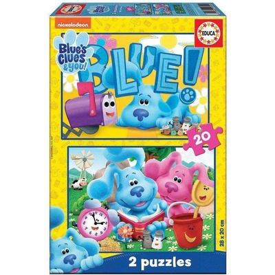 Educa Детски пъзел Educa - Загадките на Blue, 2 х 20 части (EDU19399)