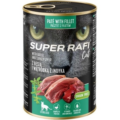 RAFI Super Rafi Cat Sterilised P&F Goose and Turkey liver 400 г