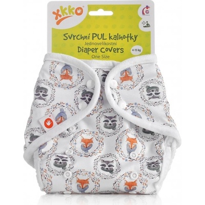 XKKO Vrchné plienkové nohavičky One Size Fox&Raccoon