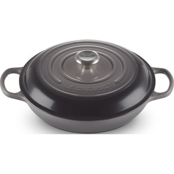 Le Creuset Съд за готвене Gourmet Signature нисък 30 см сив (21180304442430)
