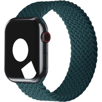 Apple Оригинална текстилна каишка за Apple Watch 44мм, 45мм, 46мм, Ultra, Ultra 2, Ultra 3 49 - Apple Rainforest Braided Solo Loop Band Size 9 (разопакован) (MPAQ3ZM/A)