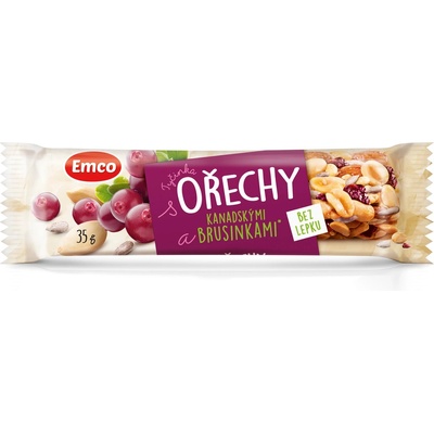 Emco Tyčinka s ořechy 35 g – Zboží Dáma