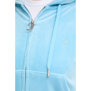 Juicy Couture суичър с качулка дамски от кадифе MADISON COL OUT (JCWAS126326) - answear - 131,02 лв