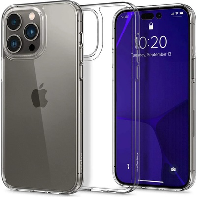 Spigen AirSkin Hybrid Case - тънък удароустойчив хибриден кейс за iPhone 14 Pro Max (прозрачен)