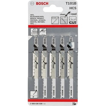 Bosch pílový list , typ T 101 B, pre priamočiare píly, 5 ks
