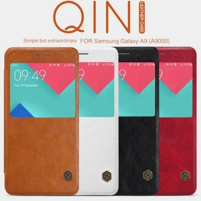 Samsung Galaxy A9 2016 Nillkin Window Кожен Калъф и Протектор