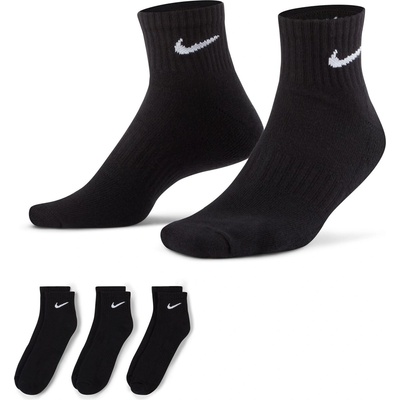 Nike Мъжки чорапи Nike Three Pack Quarter Socks Mens - BLACK/WHITE