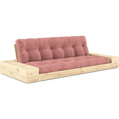 Karup Design menčestrová rozkladacia pohovka 244 cm Base ružová