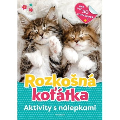 Rozkošná koťátka aktivity s nálepkami