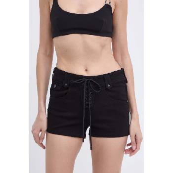 Miss Sixty Дънков къс панталон Miss Sixty JJ3420 DENIM SHORTS в черно с изчистен дизайн с висока талия 6L2JJ3420000 (6L2JJ3420000)