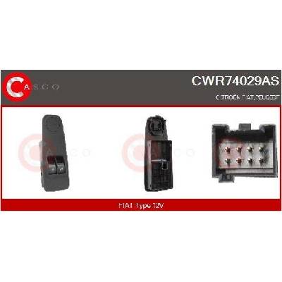 Spínač, zvedací zařízení oken CASCO CWR74029AS