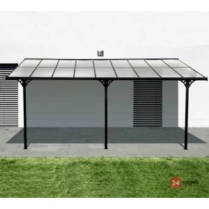  Алуминиев навес за тераса/веранда Westmann, антрацит 556x300см