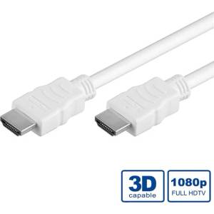 Valueline Cable HDMI - HDMI 1080p60Hz, Ethernet M/M, 10 m, бял 11.99. 5710-5 (11.99.5710-5)