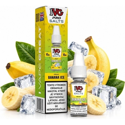 IVG Pro Salts Banana Ice 10 ml 10 mg