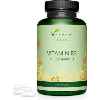 Vegavero Витамин В3 (Никотинамид) 500 mg 180 капсули | Vegavero (VV-VITA-170)