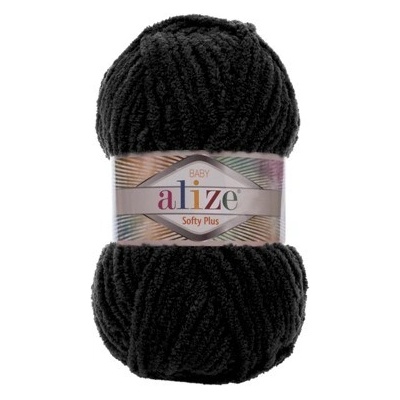 Alize příze Softy Plus 60 černá