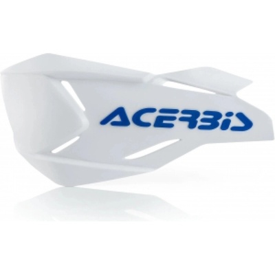 ACERBIS náhradní plasty k chráničům páček X-FACTORY bez montážního kitu bílá/modrá