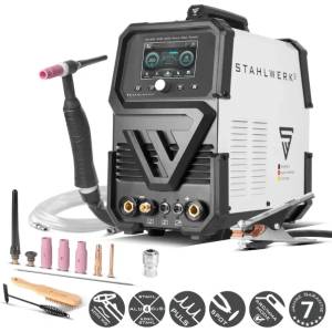 STAHLWERK Mногофункционален TIG заваръчен апарат STAHLWERK AC/DC 200 Pulse Pro Touch/ 200A (1180) Заваръчен апарат