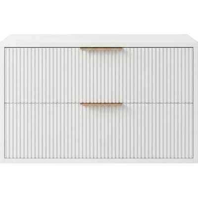 Rea Mono skrinka 80x47x48 cm závesná kúpeľňová skrinka pod umývadlo biela REA-M0403