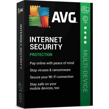 AVG Internet Security Multi-Device 10 lic. 12 mes.