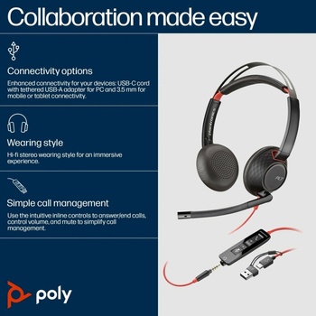 Poly Blackwire 5220 USB C +